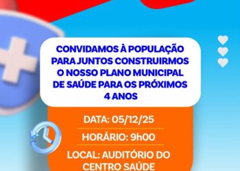 Prefeitura de Campo Alegre convida a polução para construção do plano municipal de saúde 2026-2029