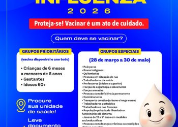 Secretaria de Saúde de Campo Alegre iniciou a Campanha Nacional de Vacinação contra a Influenza 2026