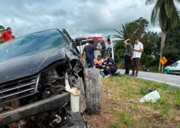 Grave acidente na BR-101 deixa duas pessoas feridas e mobiliza helicóptero aeromédico em Alagoas