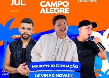 Contagem regressiva: Luziápolis recebe grande festa no dia 24 de julho com Devinho Novaes, Marcynho Sensação e Xote Esticado