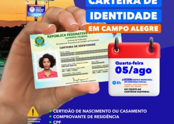 Campo Alegre recebe nova ação para emissão da Carteira de Identidade nesta terça-feira (05)