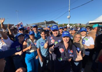 Prefeita Pauline Pereira e grande equipe de Campo Alegre participam de lançamento da campanha de Renan Filho em Arapiraca