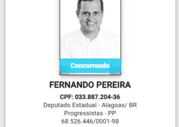 Fernando Pereira oficializa candidatura à reeleição para deputado estadual em Alagoas