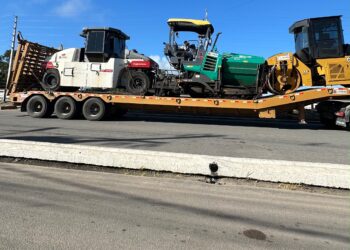 Maquinário chega a Luziápolis para iniciar pavimentação asfáltica de 21 ruas