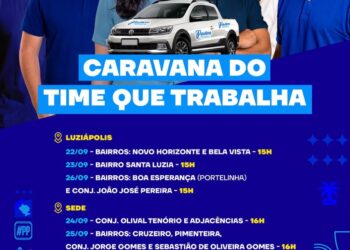 Caravana do grupo de Pauline Pereira percorre bairros de Campo Alegre e Luziápolis; confira o roteiro