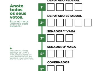 Eleições 2026: saiba a ordem correta dos votos na urna eletrônica