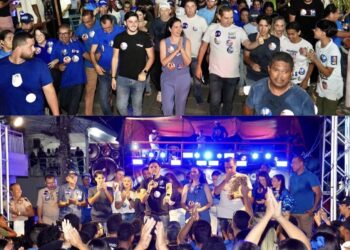 Grande caminhada em Luziápolis mostra força do grupo político apoiado por Pauline Pereira